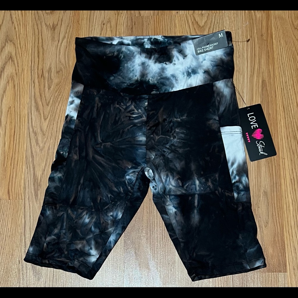 Love Streak Woman’s Hight Waisted Tie Dye Bike Shorts